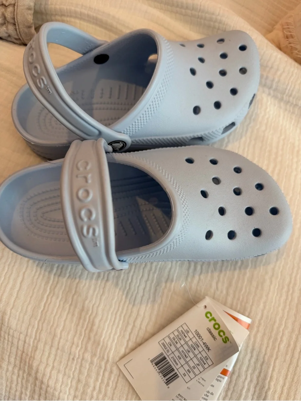 CROCS Kids Classic Clog in Pale Blue